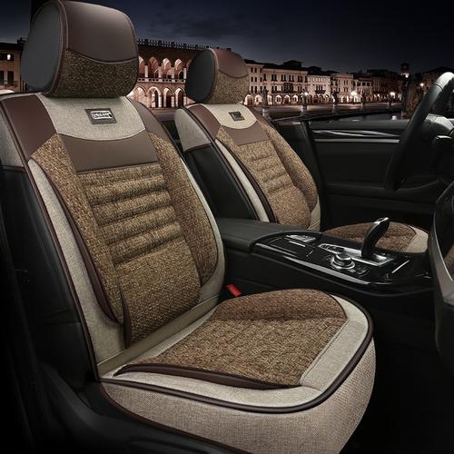 欧因新款起亚福瑞迪新一代智跑亚麻棉麻内饰汽车坐垫四季全包汽车座套