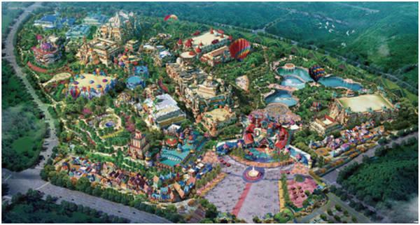 这里最开始就是以旅游度假的名片出街,宜人的生态环境,替恒大童世界的