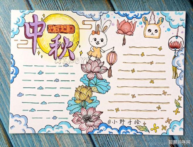 中秋节主题手抄报图片
