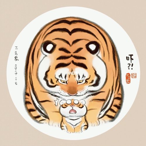 小老虎可爱头像第二弹 没有人不喜欢虎虎生威小老斧吧
