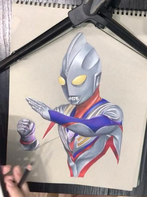 手绘彩铅迪迦奥特曼_彩铅_手绘_美术_绘画_迪迦奥特曼