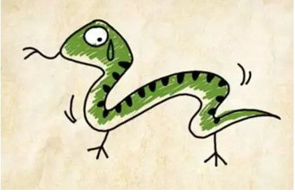 用简笔画的画蛇添足