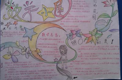 走进数学乐园手抄报