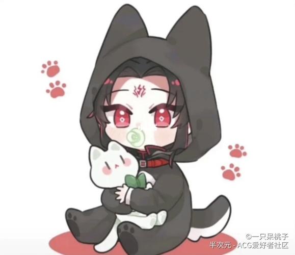墨家三宝q版情头_情侣头像_墨家三宝_素材_头像