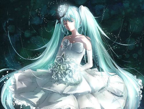 洛天依和初音未来穿上婚纱,美不胜收!