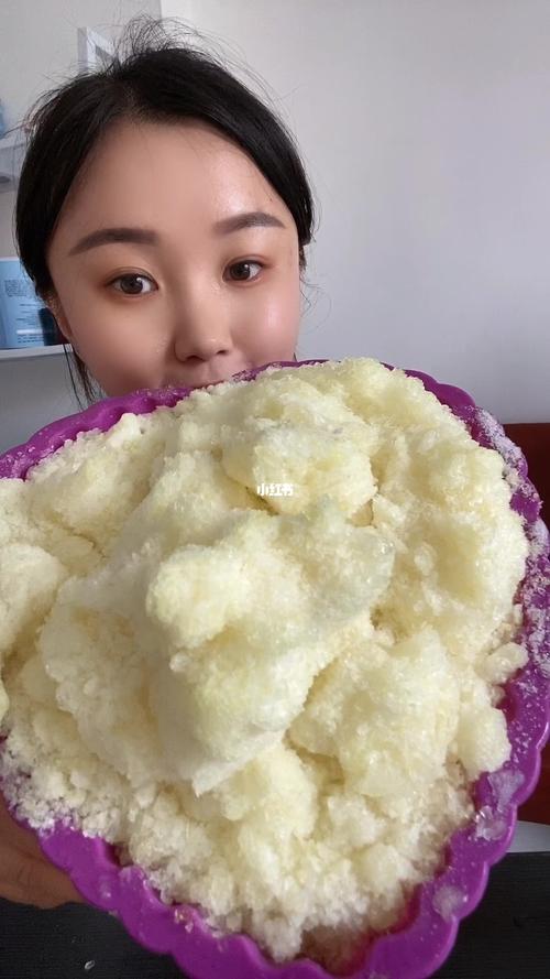 苦荞雪花酥_吃冰_美食_吃播