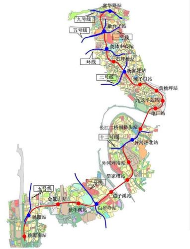 解读重庆轨道交通5号线的支线工程已经开工建设本为18号线