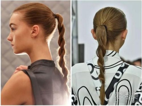 拧转马尾其实就是将头发当成是绳子,两股粗绳相互拧转在一起形成编发