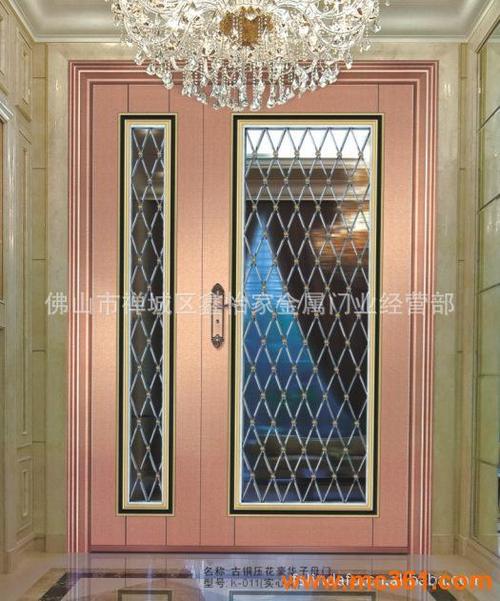 佛山厂家直销豪华不锈钢子母 双开防盗门 庭院大门