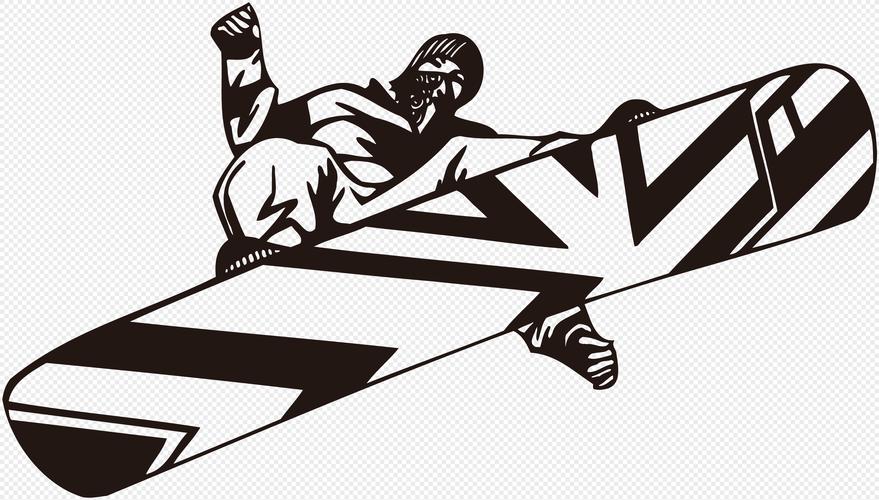 手绘时尚滑板运动插画矢量元素元素素材png格式_设计