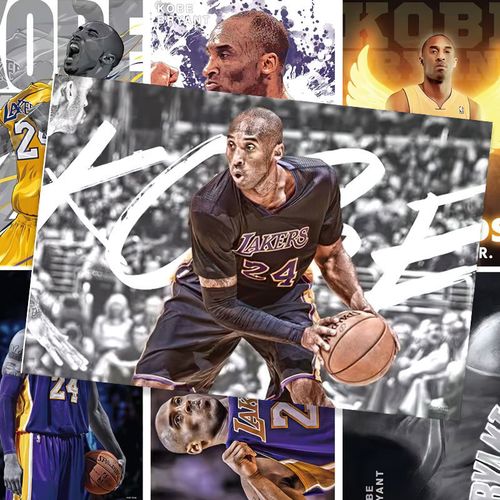 科比海报 nba全明星詹姆斯杜兰特库里同款超大壁纸房间贴墙贴画【11月