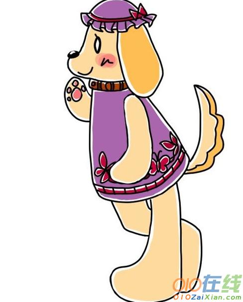 萌萌的小狗卡通图片简笔画画法