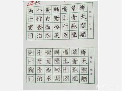 赵汝飞练字硬笔书法(桃浦校区)
