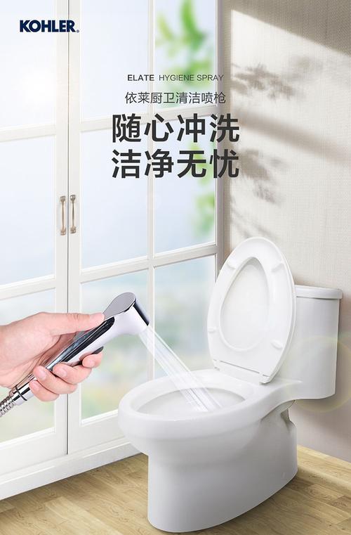 科勒马桶喷枪水龙头伴侣妇洗器厕所增压冲洗器家用卫生间高压喷头