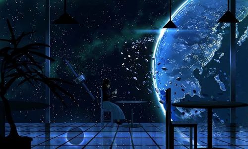 太空宇宙插画图片