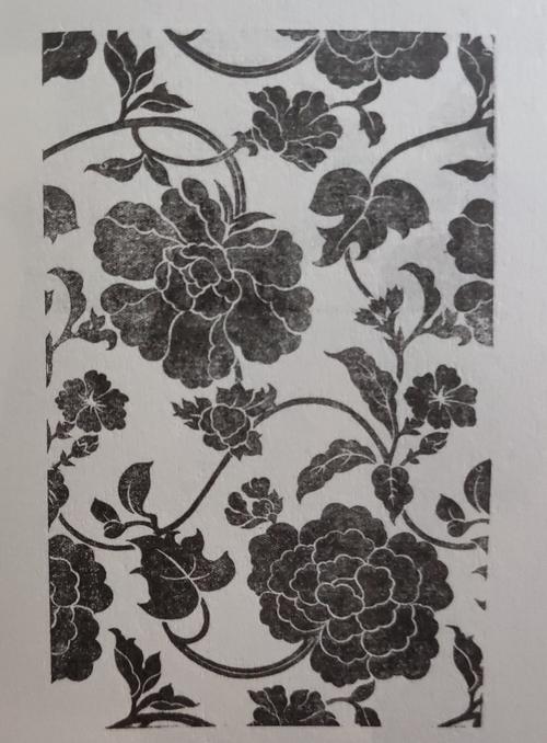 宋代牡丹芙蓉花暗花纹样 ai制图