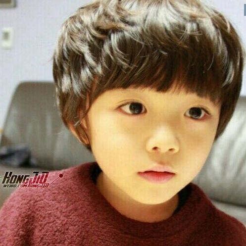 儿童假发小男孩短发假头套男童蓬松帅气纹理烫学生韩版宝宝齐发套