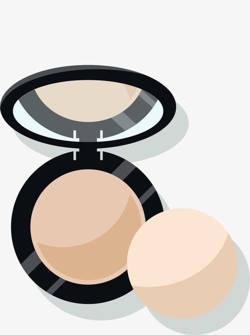 卡通化妆粉饼免抠素材