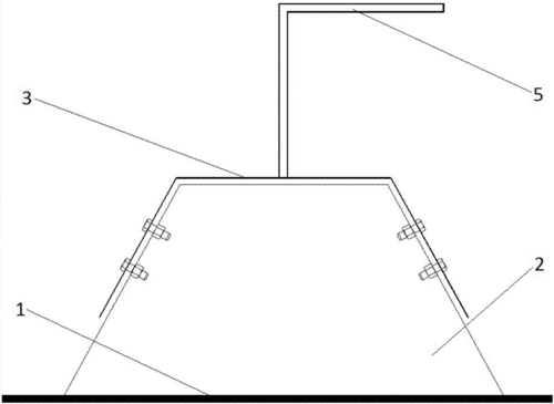 一种t型彩钢瓦屋顶支架夹具制造技术