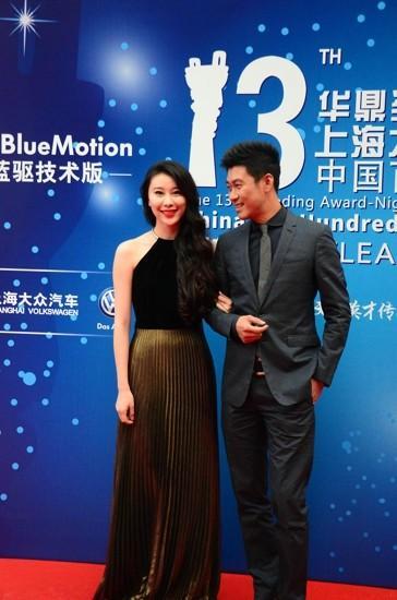 影视新秀李格格孙玮华鼎奖红毯美艳帅气‍