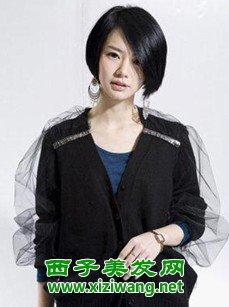 戚薇沙宣短发发型图片 戚薇个性短发_明星发型_西子美发网