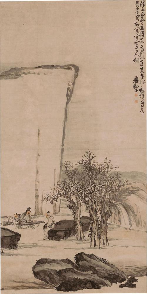 黄慎山水画赏析