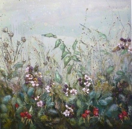 待到山花烂漫时,她在丛中笑.丨来自画家marie mills.