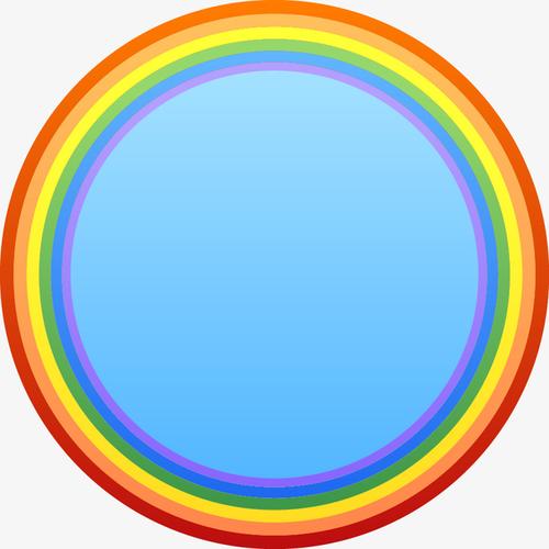 圆形彩虹圈