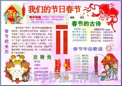 新年贺卡内容手抄报 安全内容手抄报