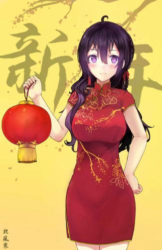 新年快乐!美女们给你拜个早年