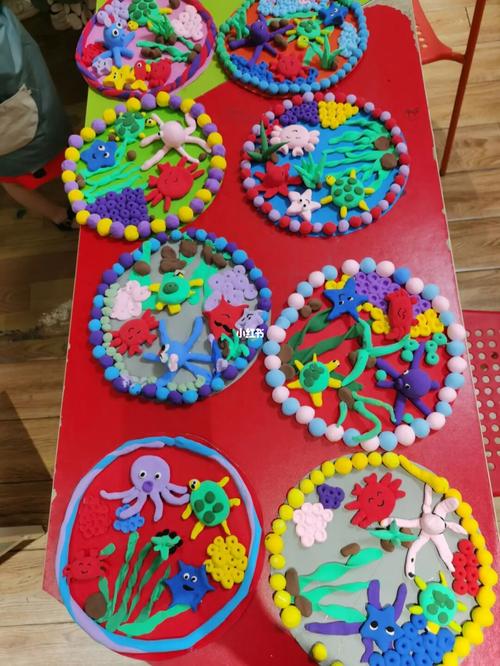 儿童粘土作品_粘土_兴趣爱好_手工