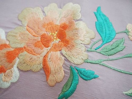 刺绣 绣花 古韵 传统文化 唯美 机绣 绣品 汉服绣花 摄影@心·蝶 芍药