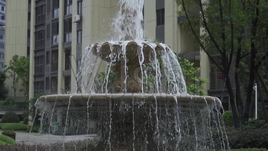 高档小区喷泉瀑布景观