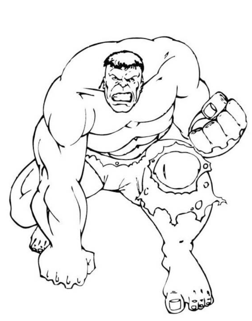 绿巨人的简笔画