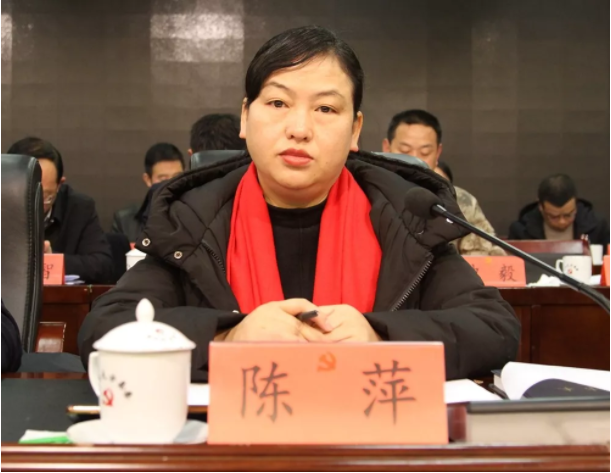 县委副书记,县长陈萍主持会议