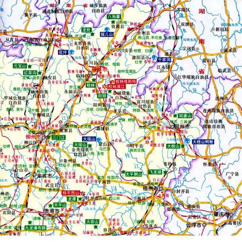 [诺森正版][发货快]2021年新版广西地图册 广西壮族自治区地图集 百色