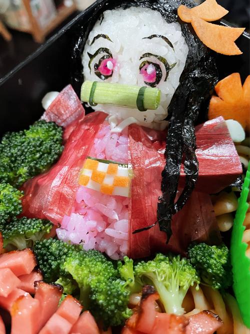 做了祢豆子便当91_便当_鬼灭之刃_美食_美食展示