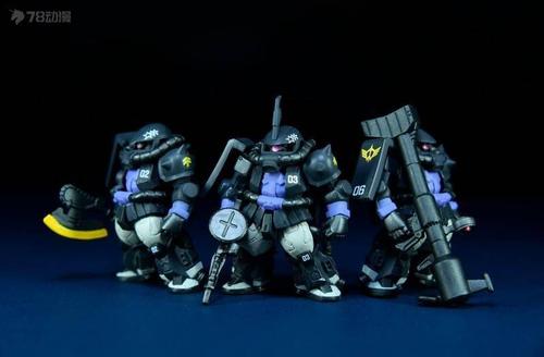 78民间测评:fw core黑色三连星 高机动扎古ii&大魔套装