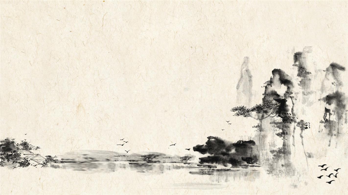丹青水墨画唯美高清桌面壁纸
