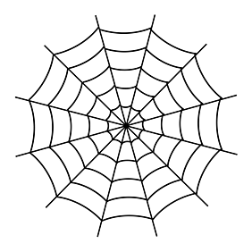 蜘蛛网密集蜘蛛丝效果设计