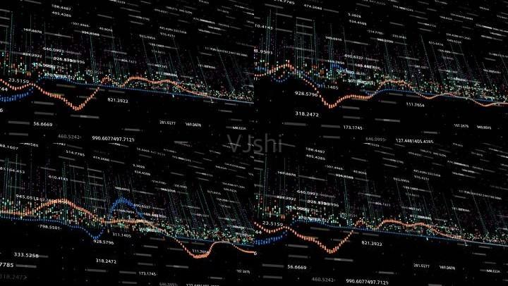 股市行情股票金融经济科幻信息图文