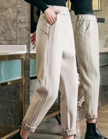 甜美优雅时髦女裤子显瘦s休闲裤女温柔淑女温柔chic气质少女流行新款