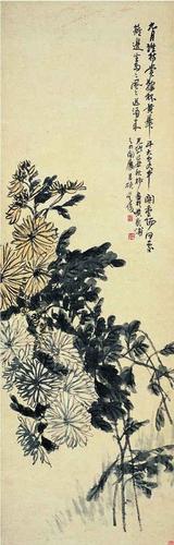 大师吴昌硕大写意菊花绘画作品欣赏