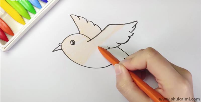 小鸟儿童简笔画怎么画小鸟儿童画步骤