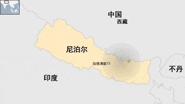 尼泊尔地理位置