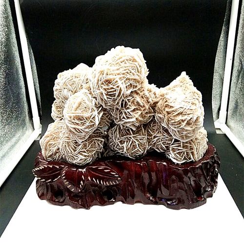 沙漠玫瑰天然水晶原石矿物晶体矿石标本奇石摆件石头_7折现价800元