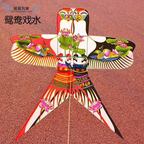 比翼双飞沙燕风筝 鸳鸯戏水沙燕风筝批发 传统工艺 观赏放飞均可