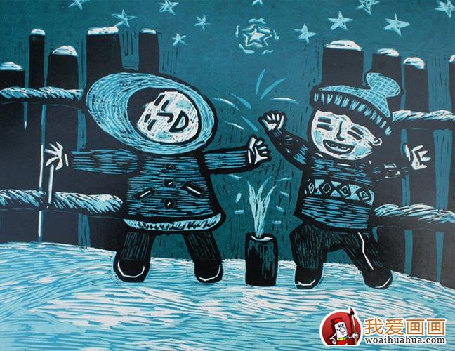 儿童版画作品欣赏_高清儿童版画图片(2)