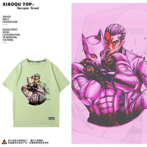jojo的奇妙冒险t恤吉良吉影杀手皇后短袖岸边露伴联名