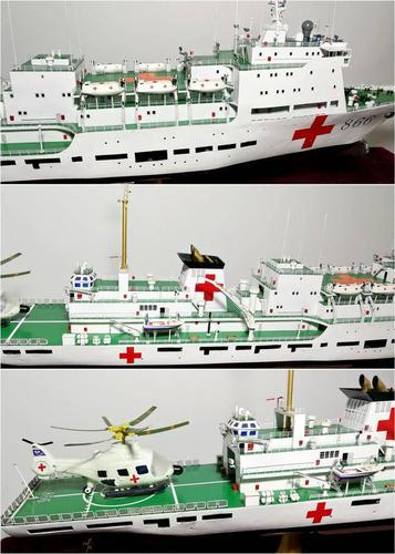 今日船模分享之866和平方舟号医院船